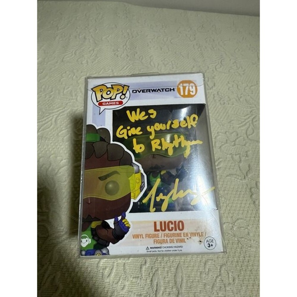 Funko Pop Overwatch Lucio Signed Jonny Cruz Autograph Inscribed #179